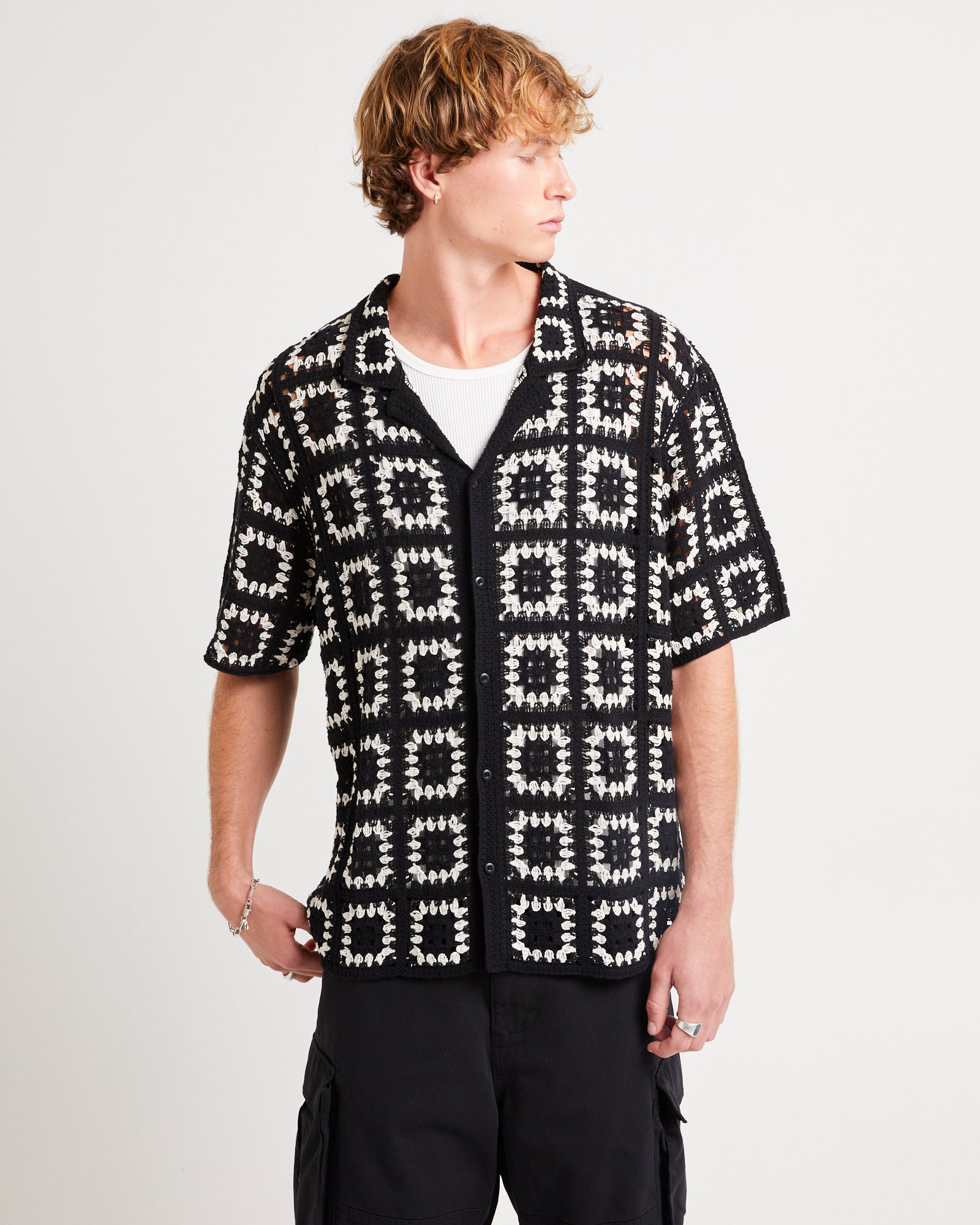 Crochet Short Sleeves Shirt – General Pants Co.