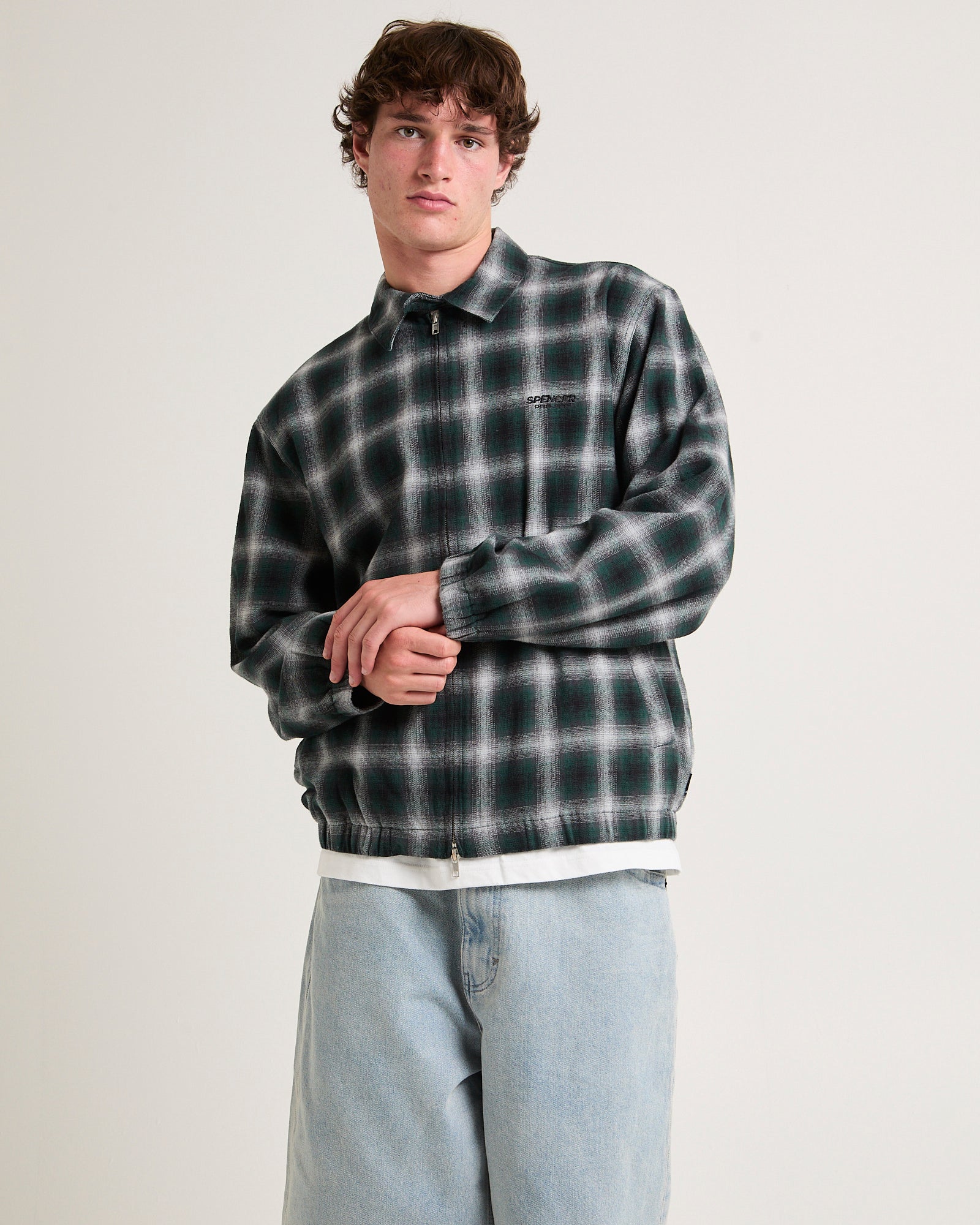 Austin Zip Check Shacket – General Pants Co.