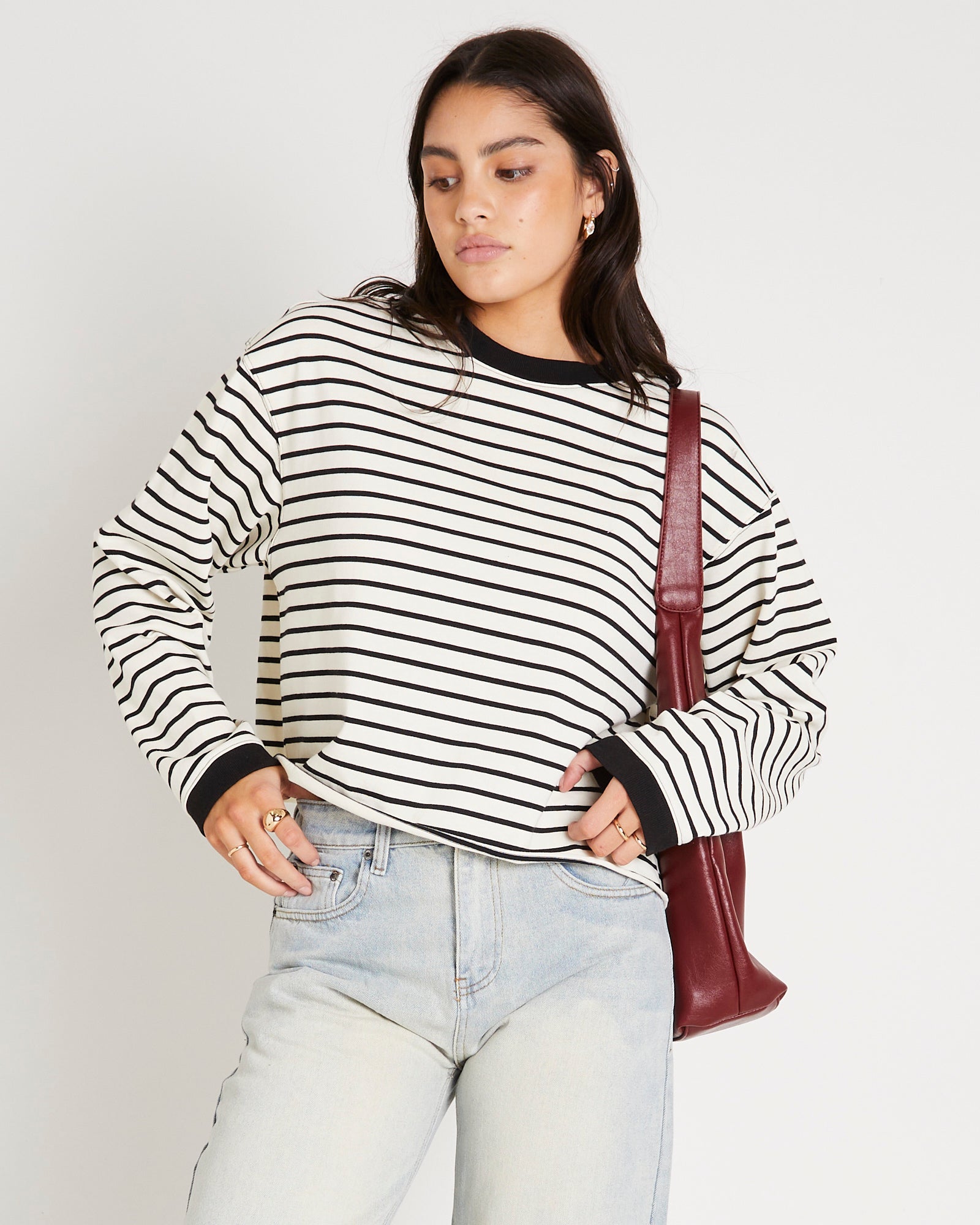 Long Sleeve Stripe Top – General Pants Co.