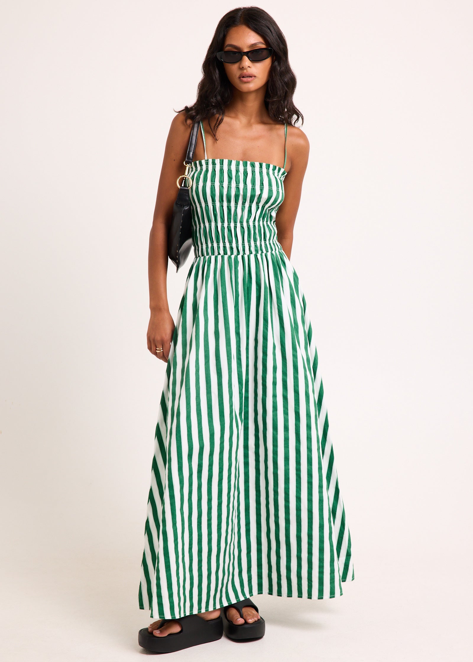 Manon Shirred Maxi Dress  General Pants Co.