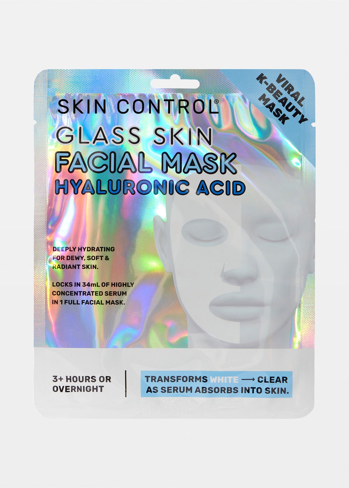 Skin Control Glass Skin Face Mask Hyaluronic Acid ASSORTED