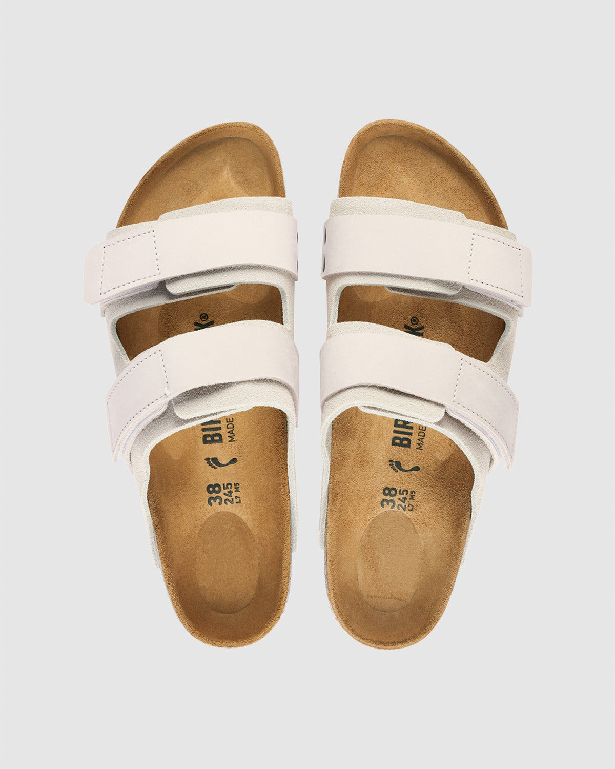 Uji Nubuck Suede Leather ANTIQUE WHITE