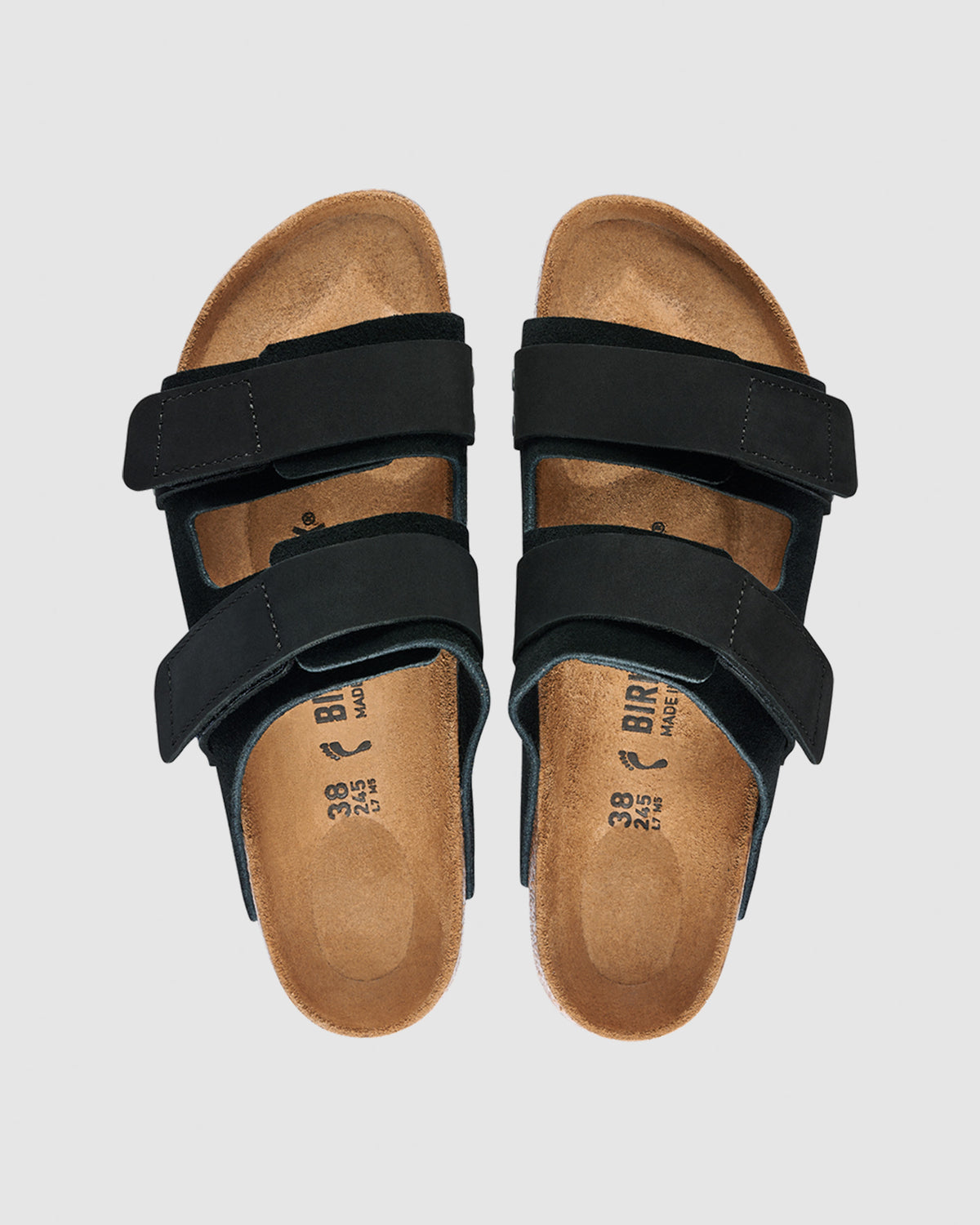 Uji Nubuck Suede Leather BLACK