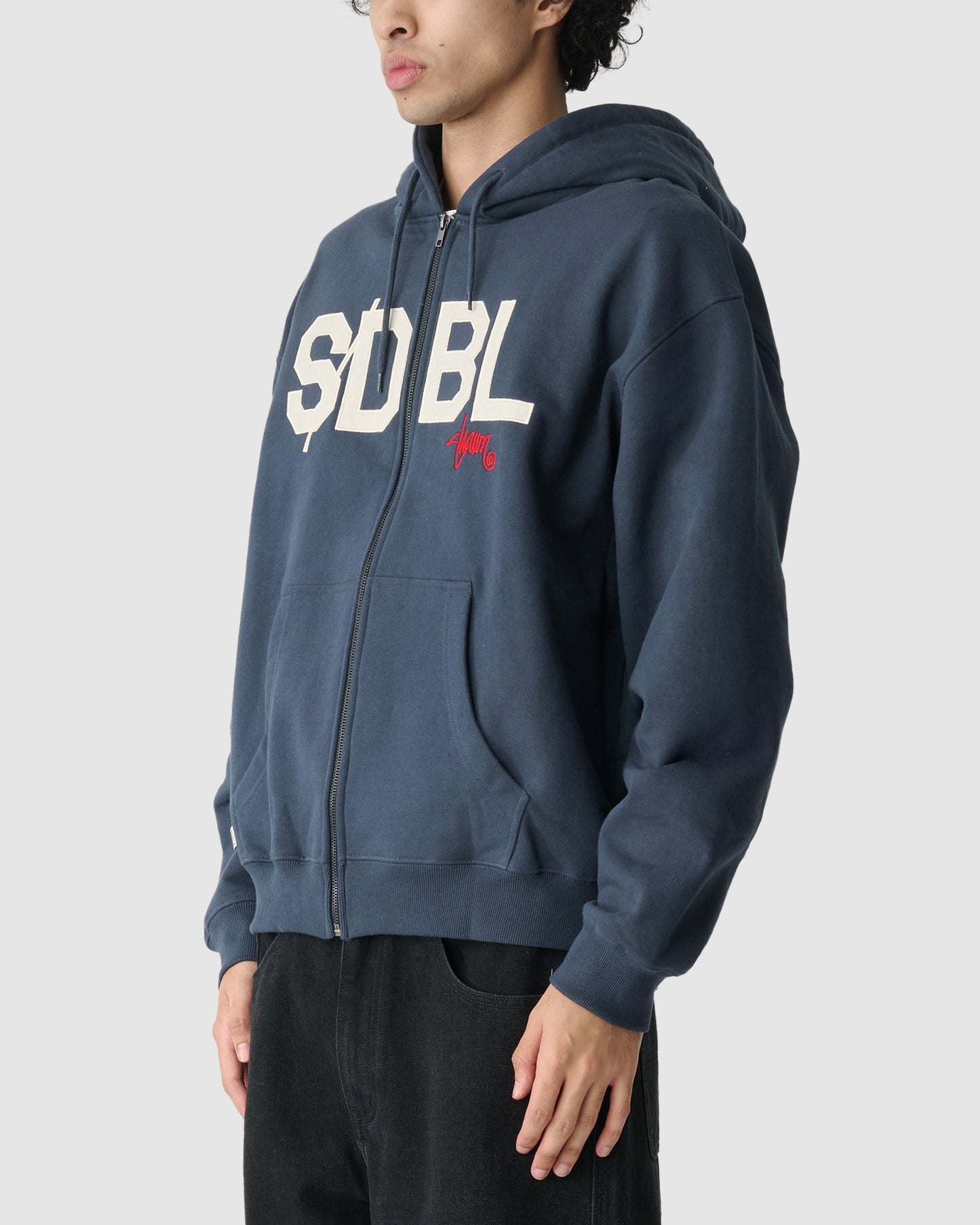 Applique Zip Thru Hoodie