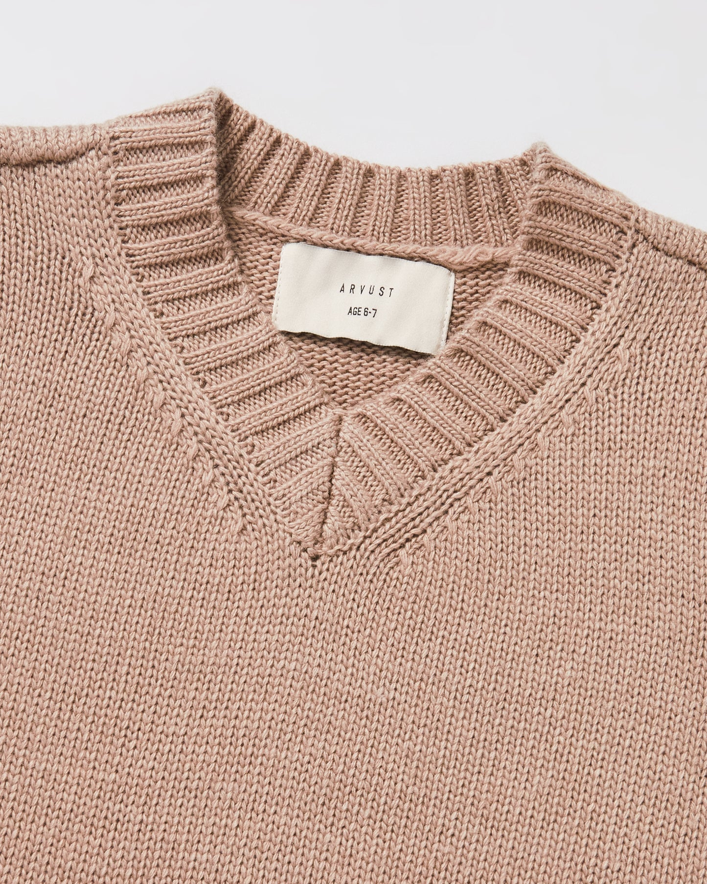 Boys Sunday Box Knit Vest in Tan