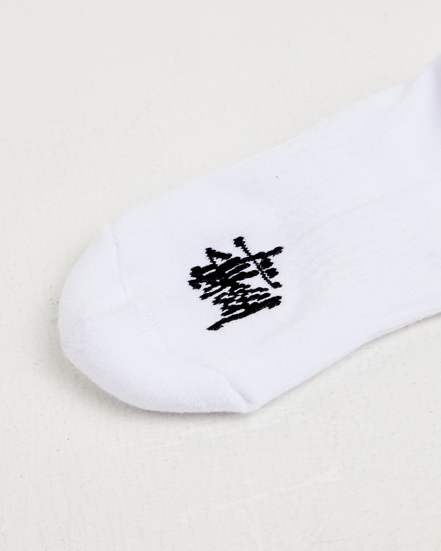 Men's Graffiti No Show Socks 3 Pack in White