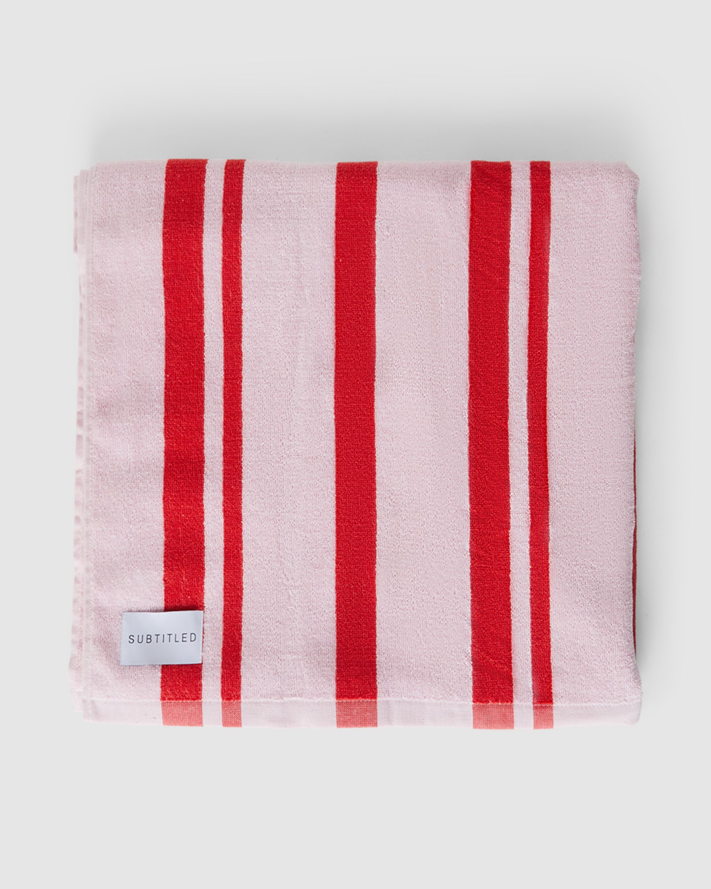 On Vacay Stripe Beach Towel in Pink
