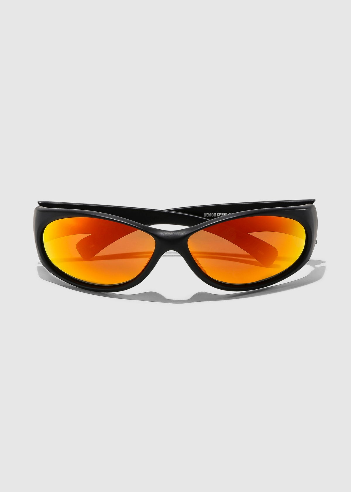 Demon Speed Sunglasses MATTE BLACK / ORANGE POLARISED