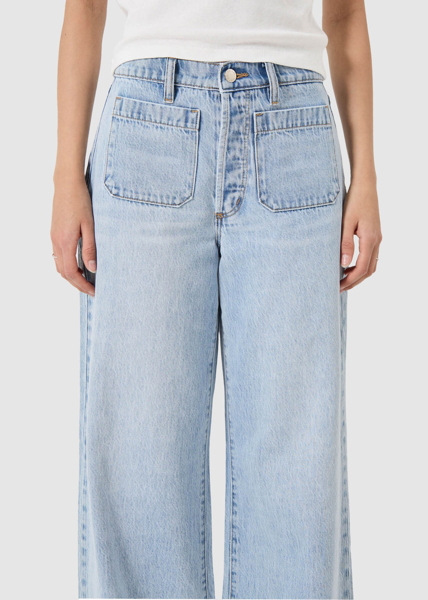 Relaxed Sailor Denim Jeans Long Breezy Blue