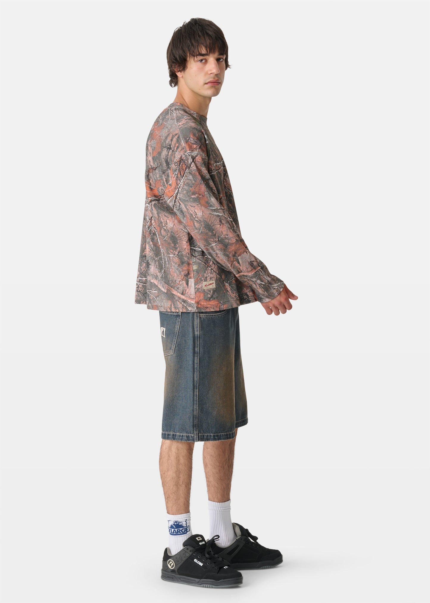 Camo Waffle Knit long sleeve Tee