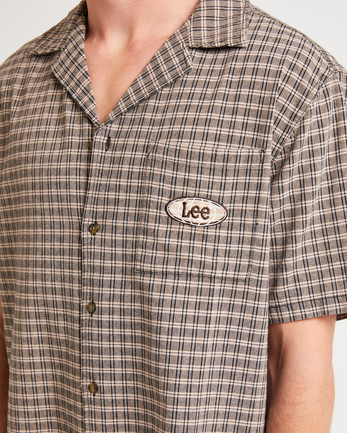 Holiday Shirt Sand Slate Check SLATE CHECK
