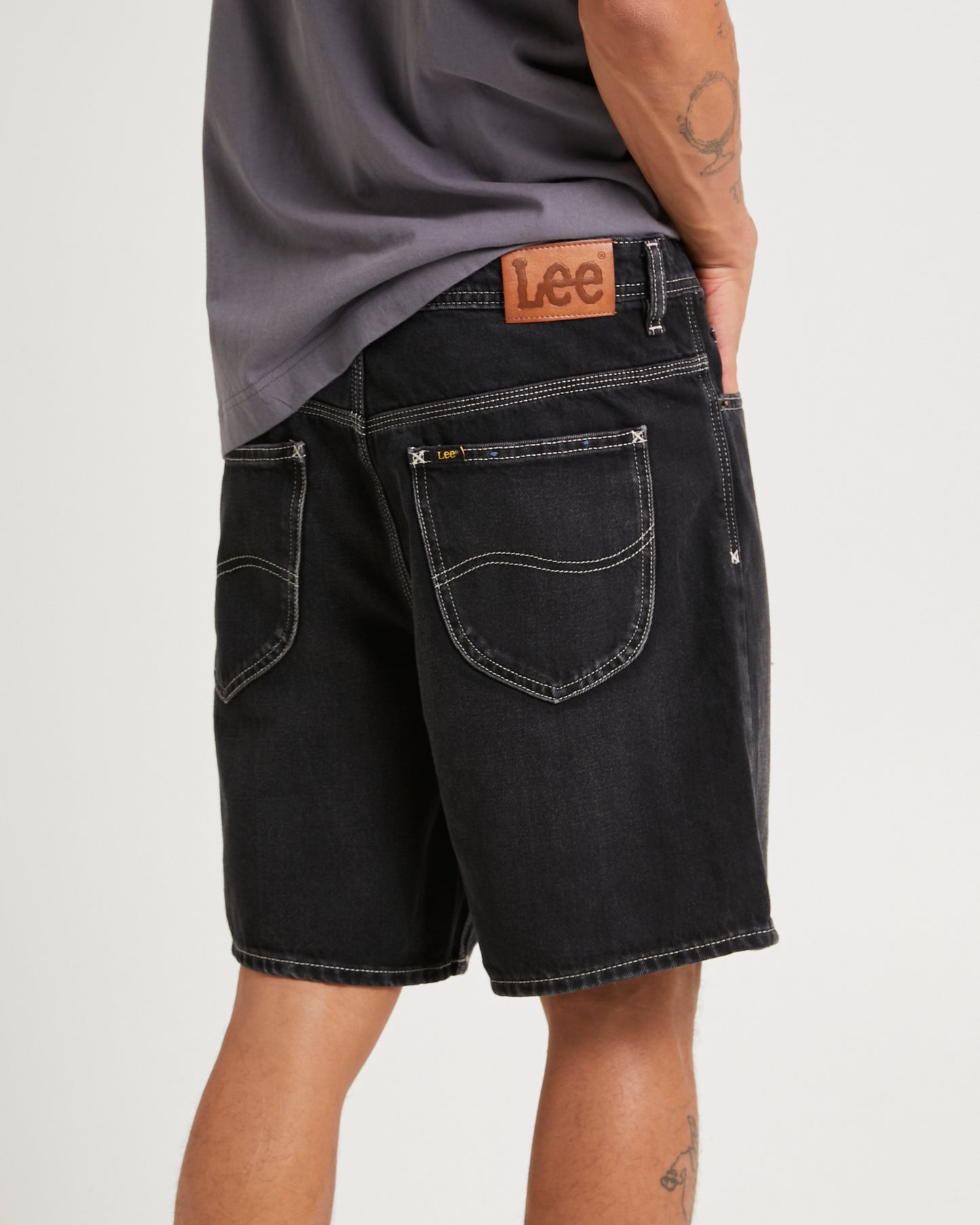 L-Four Baggy Denim Shorts