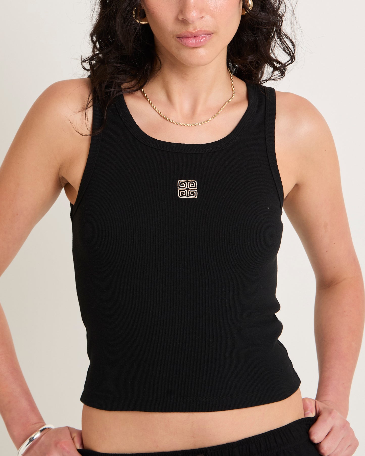 Subtitled Centre Tank Top