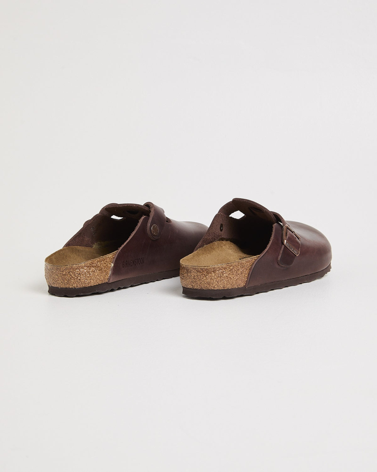 Boston Natural Leather Oiled Clog Habana