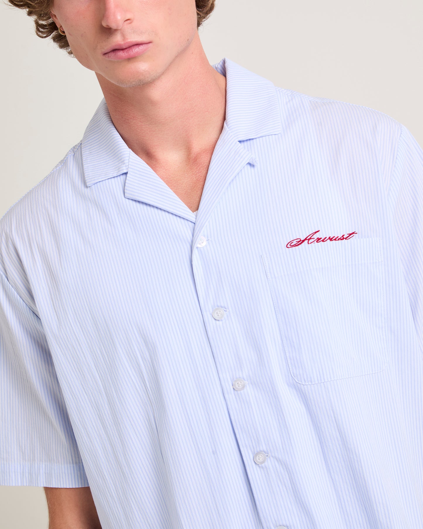 Box Striped Short Sleeve Shirt