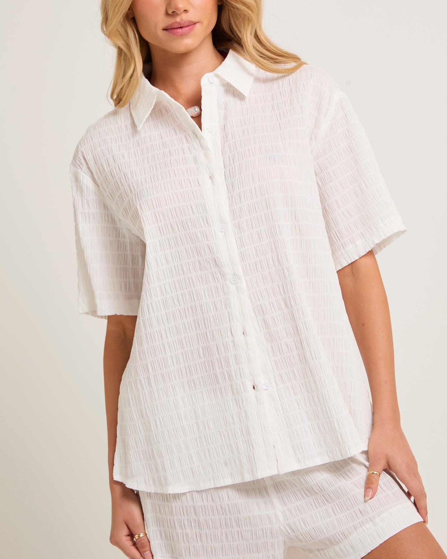 Bisbee Shirred Oversized Shirt