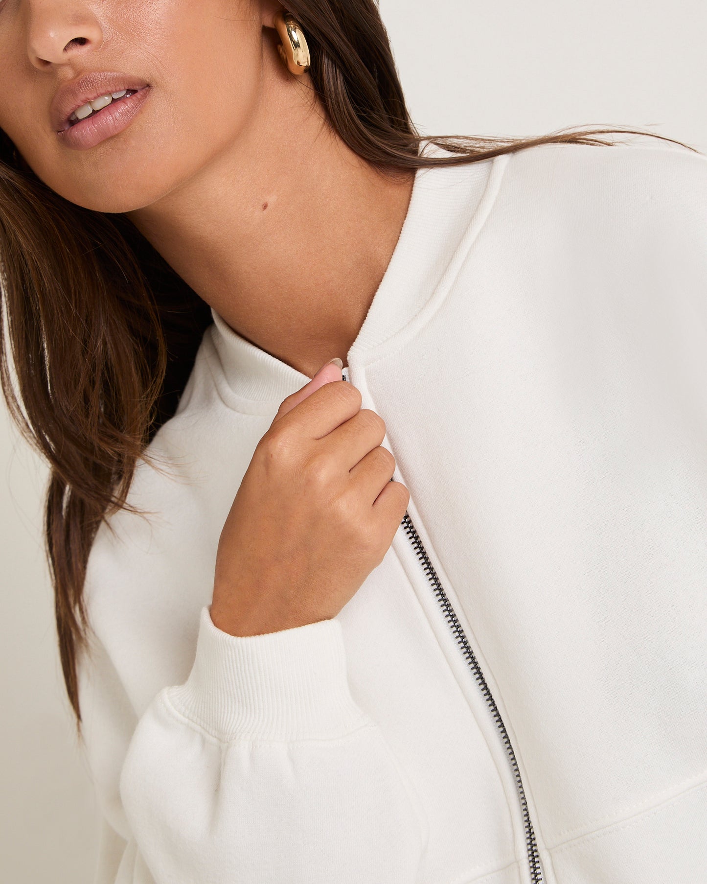 Subtitled Zip Bomber Jacket