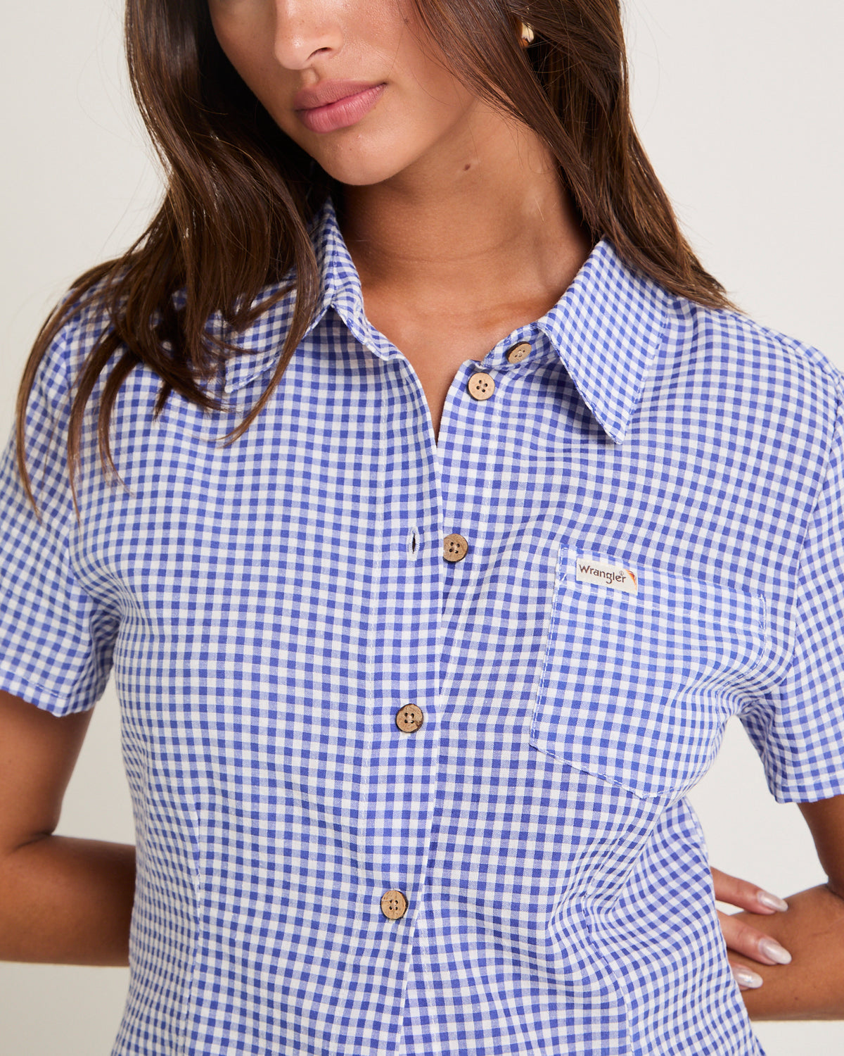 90's Slim Shirt BLUE