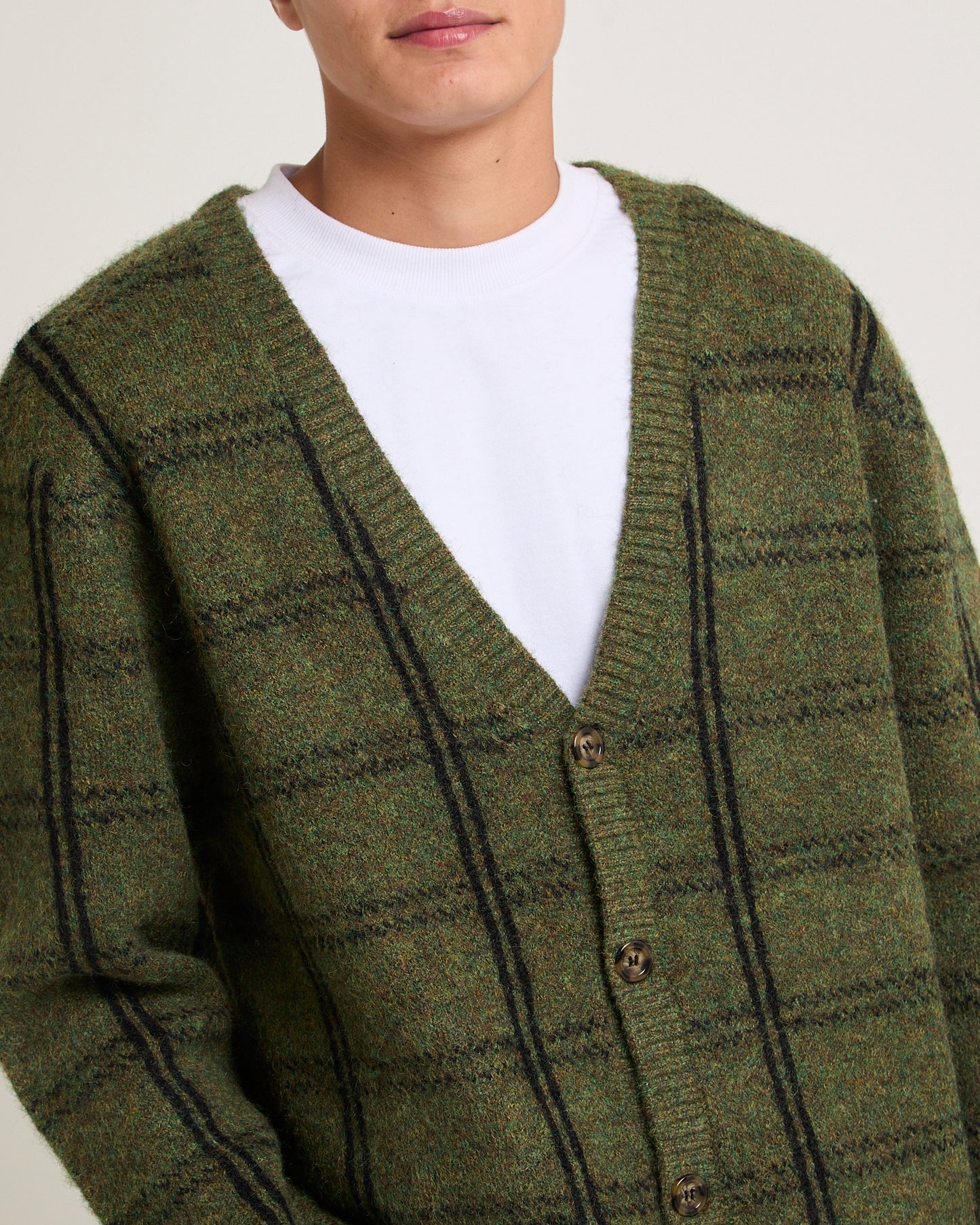 BRUNO CHECK CARDIGAN
