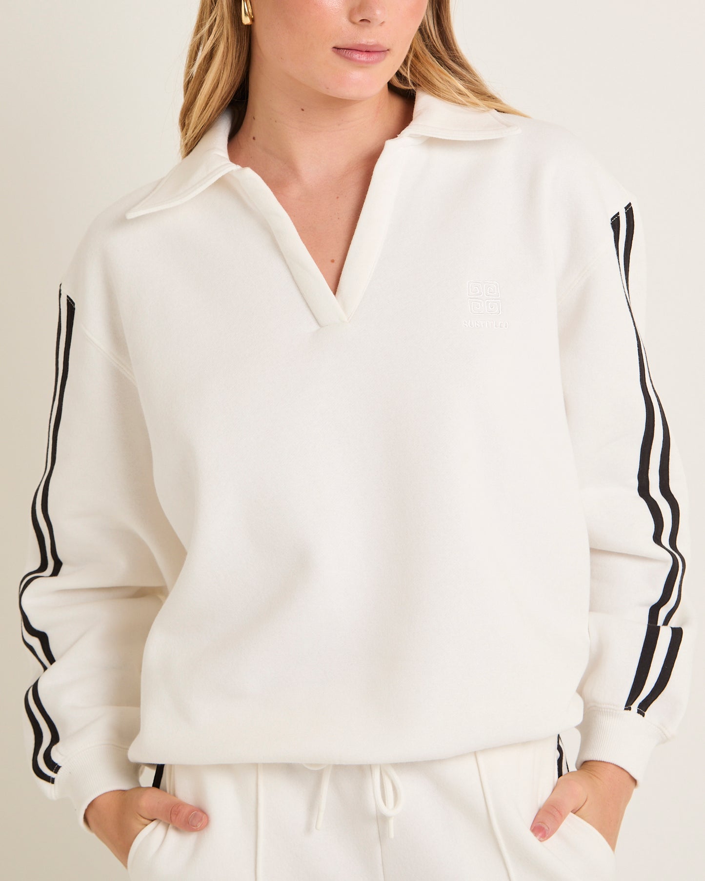 Sports Stripe Fleece