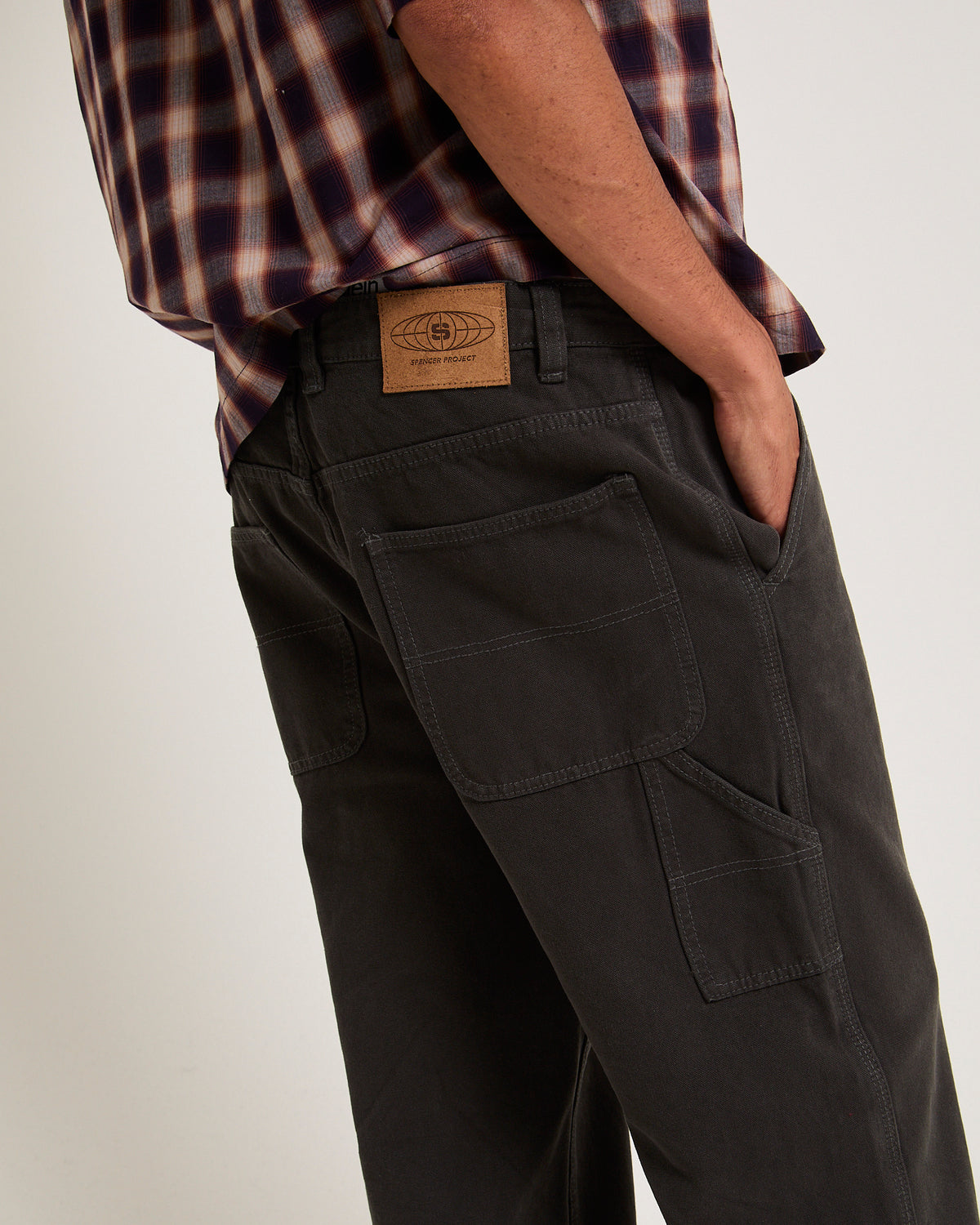 Canvas Carpenter Pants BLACK
