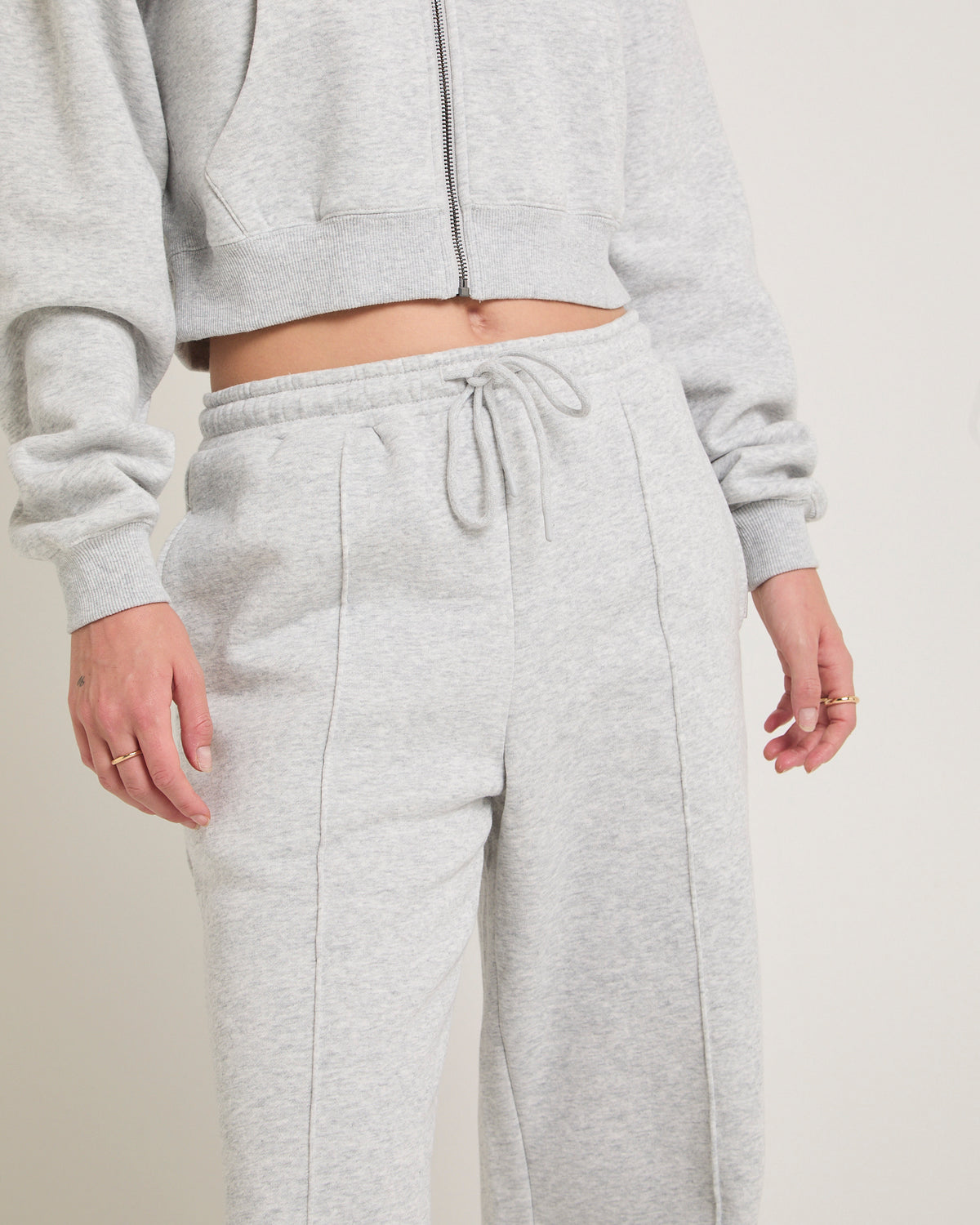 Subtitled Baggy Track Pants GREY MARLE