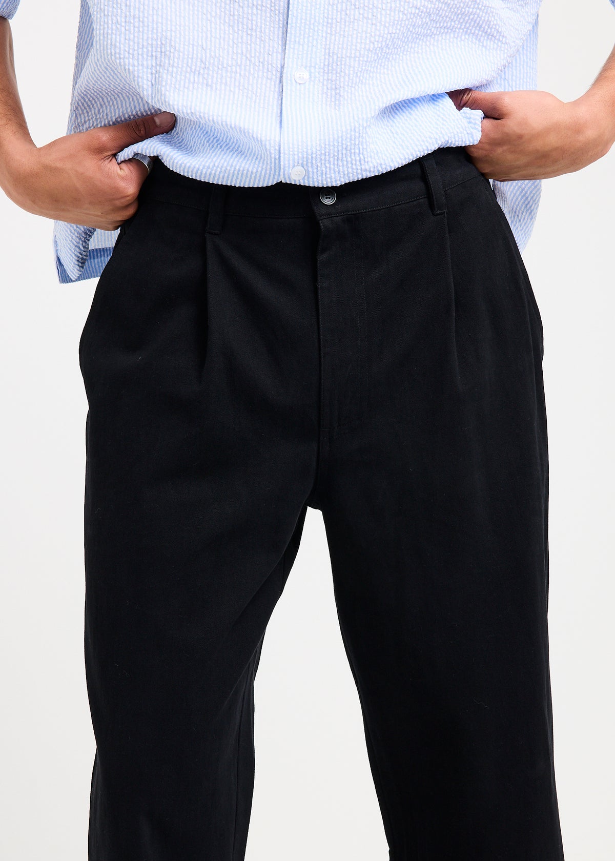 Fuller Pleated Chino Pants BLACK