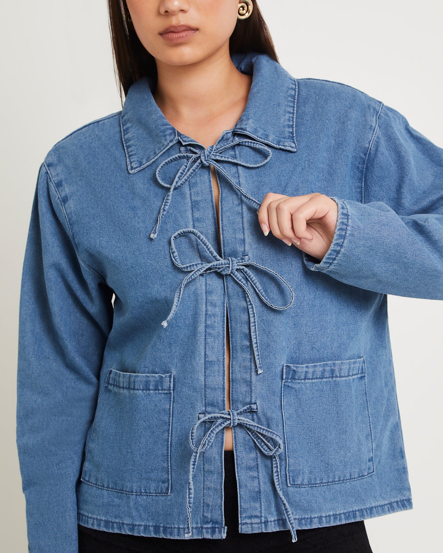 Bow Bow Denim Chore Jacket