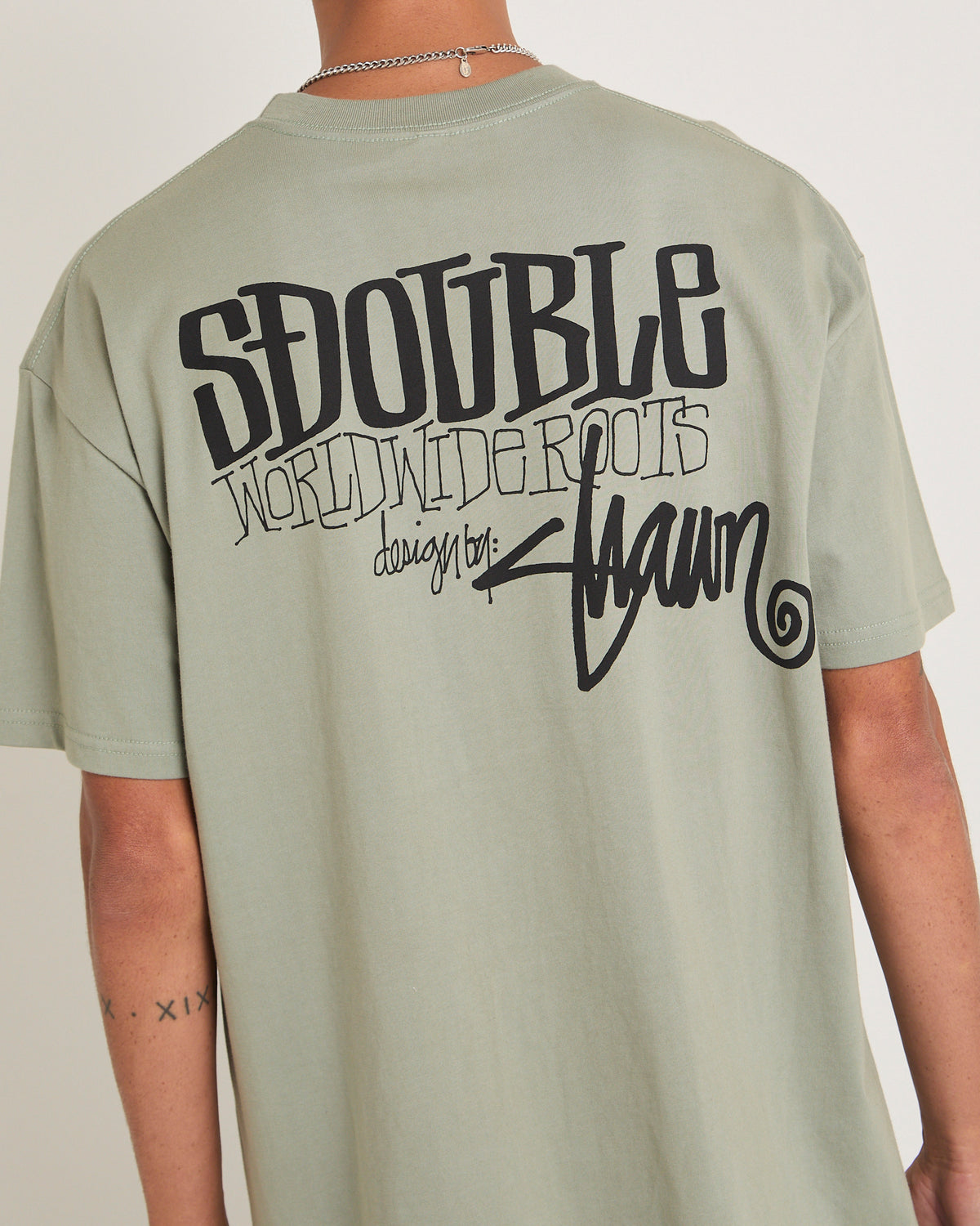 World Wide Roots T-Shirt WASHED FOREST