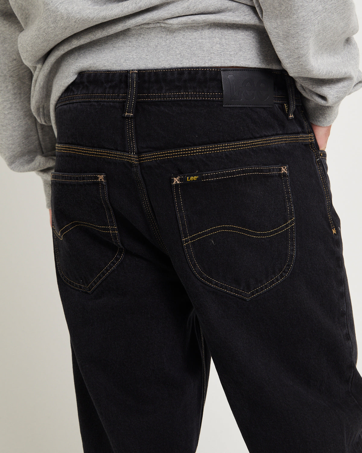 L-Four Baggy Denim Jeans Black Superused BLACK SUPER USED