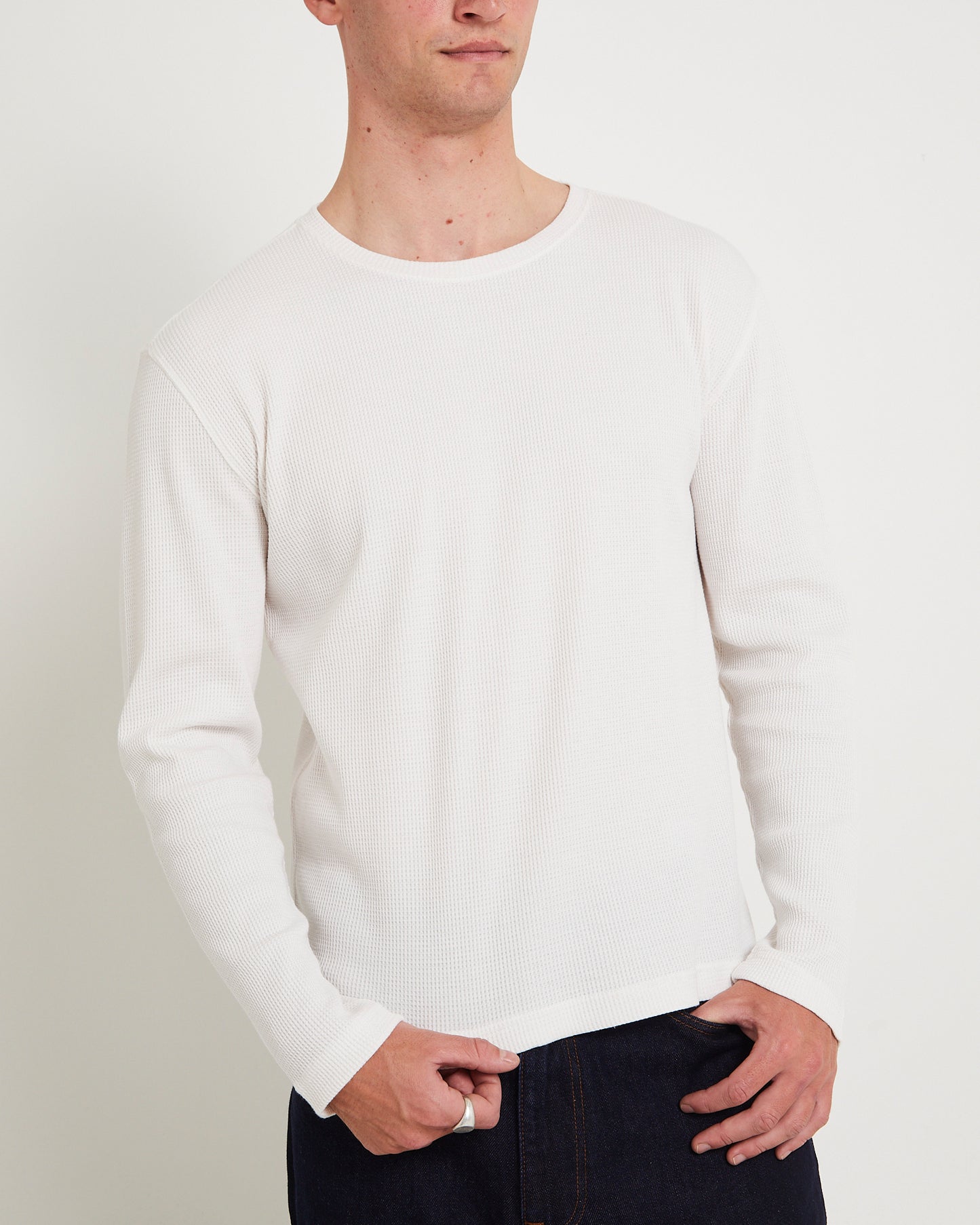 Long Sleeve Waffle Shirt