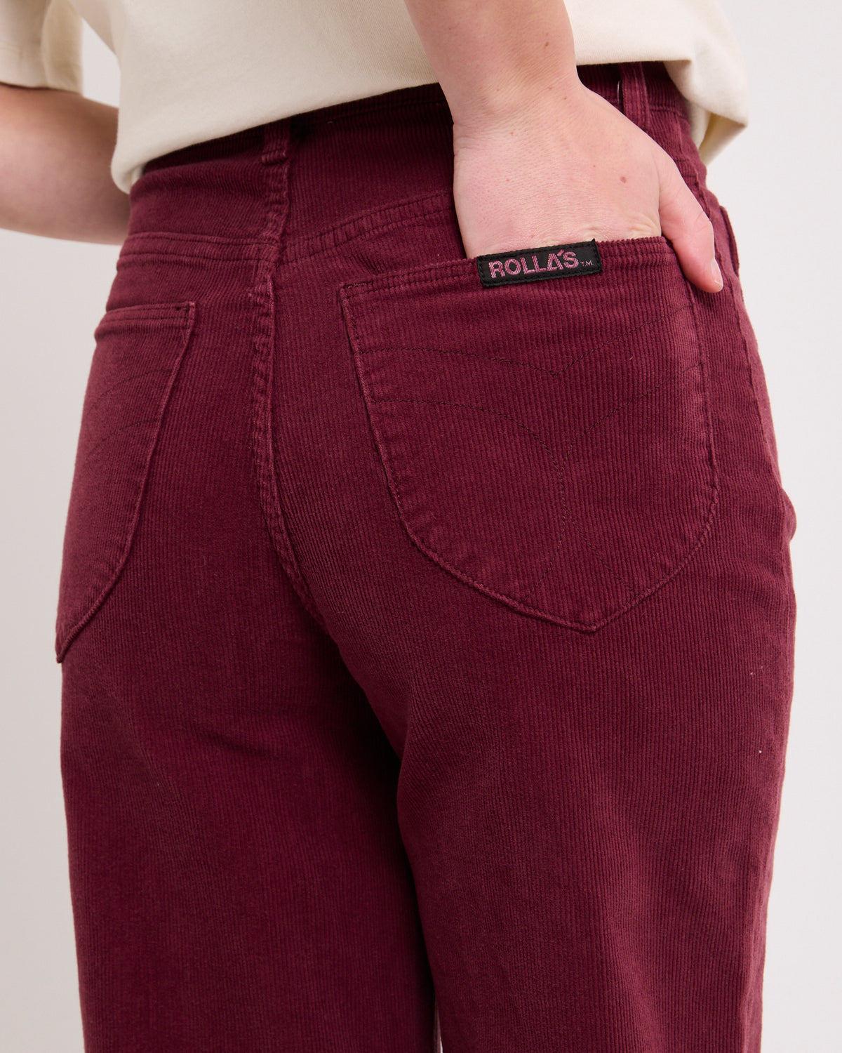 Sailor Long Cord Denim Jeans OXBLOOD