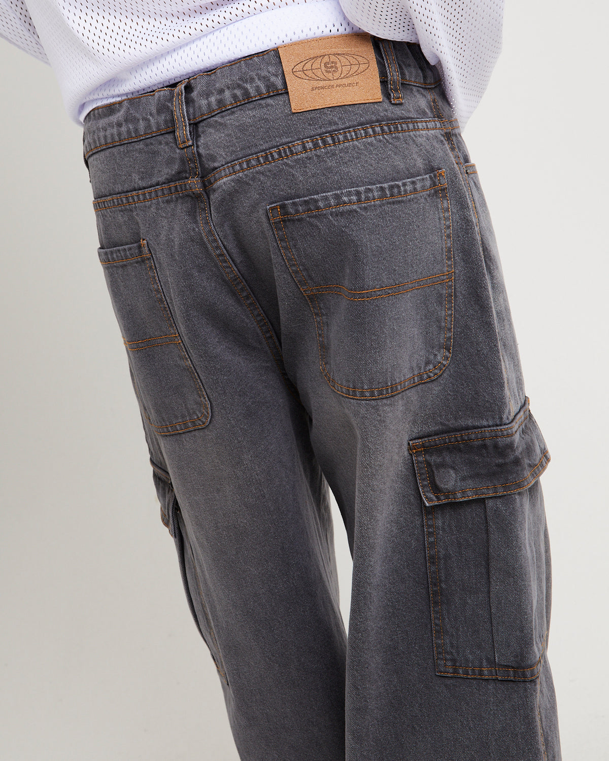 Auckland Cargo Denim Jeans 90S GREY
