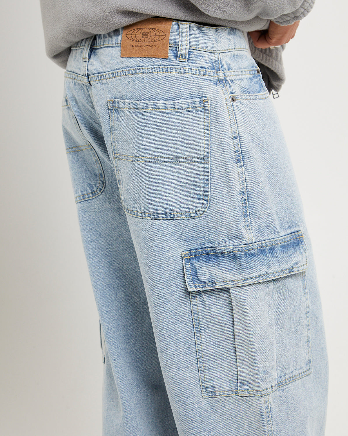 Auckland Cargo Denim Jeans 90S LIGHT BLUE