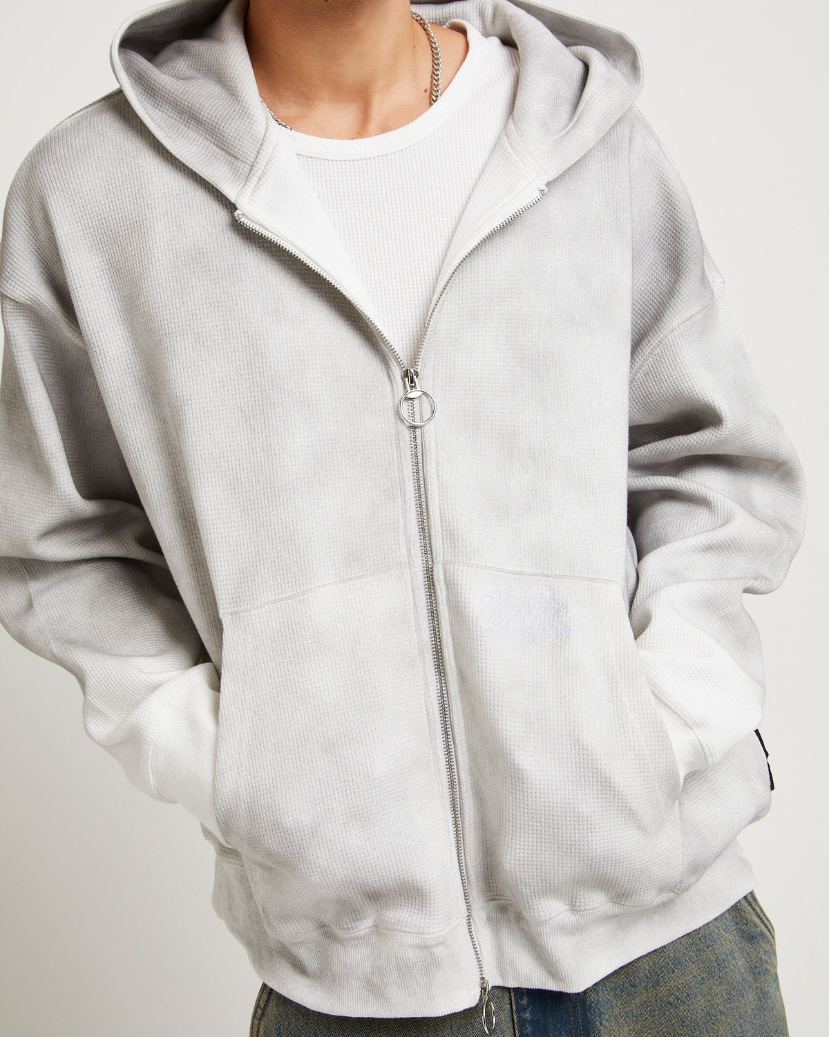 Amar Zip Hoodie VINTAGE WHITE