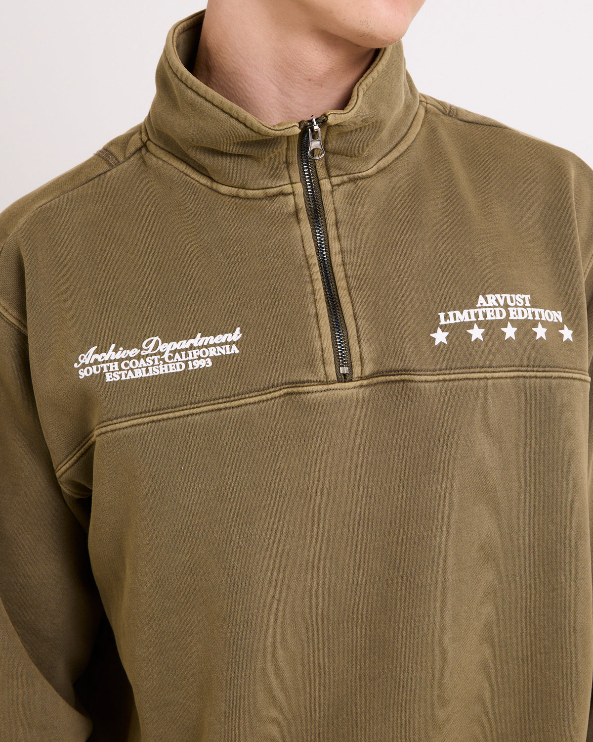 Archive 1/4 Zip Fleece BROWN