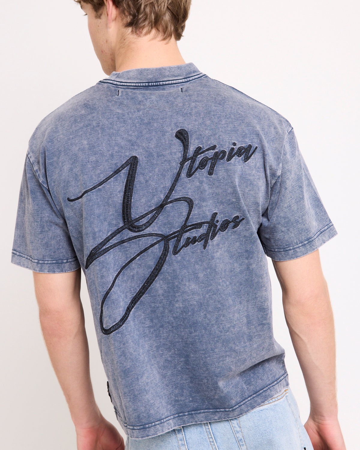 Signature Crop T-Shirt NAVY