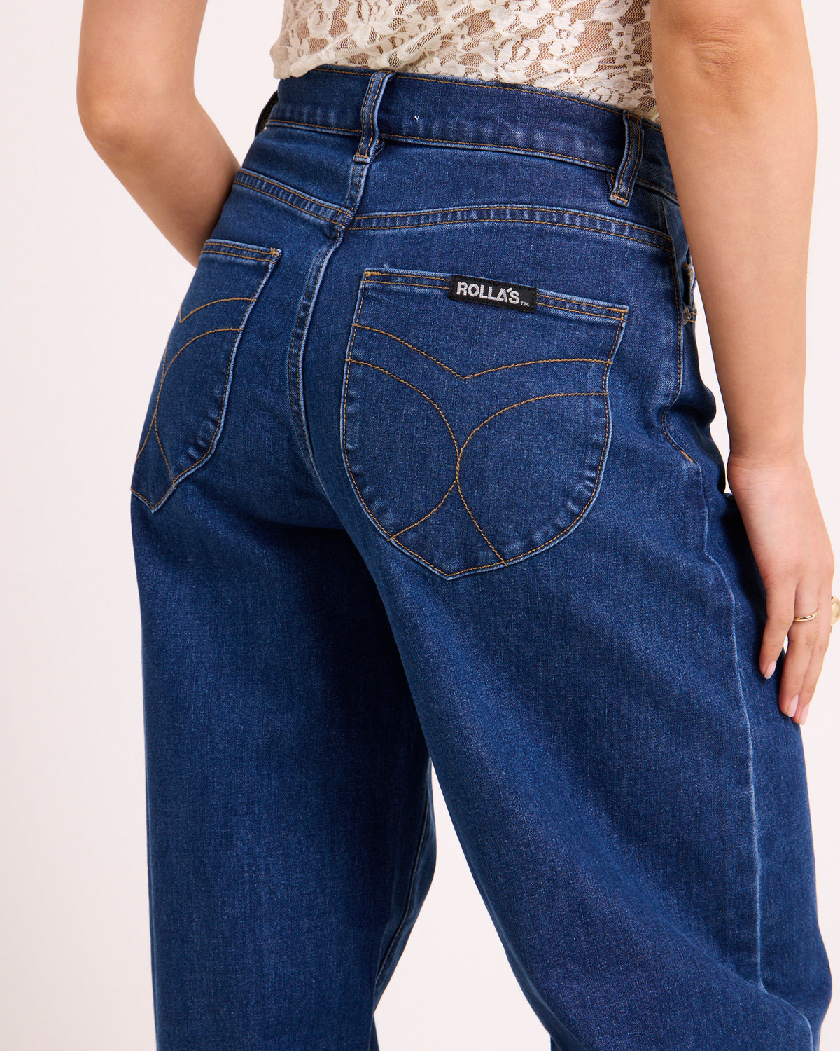 Gigi Barrel Denim Jeans Forever Blue ETERNAL BLUE