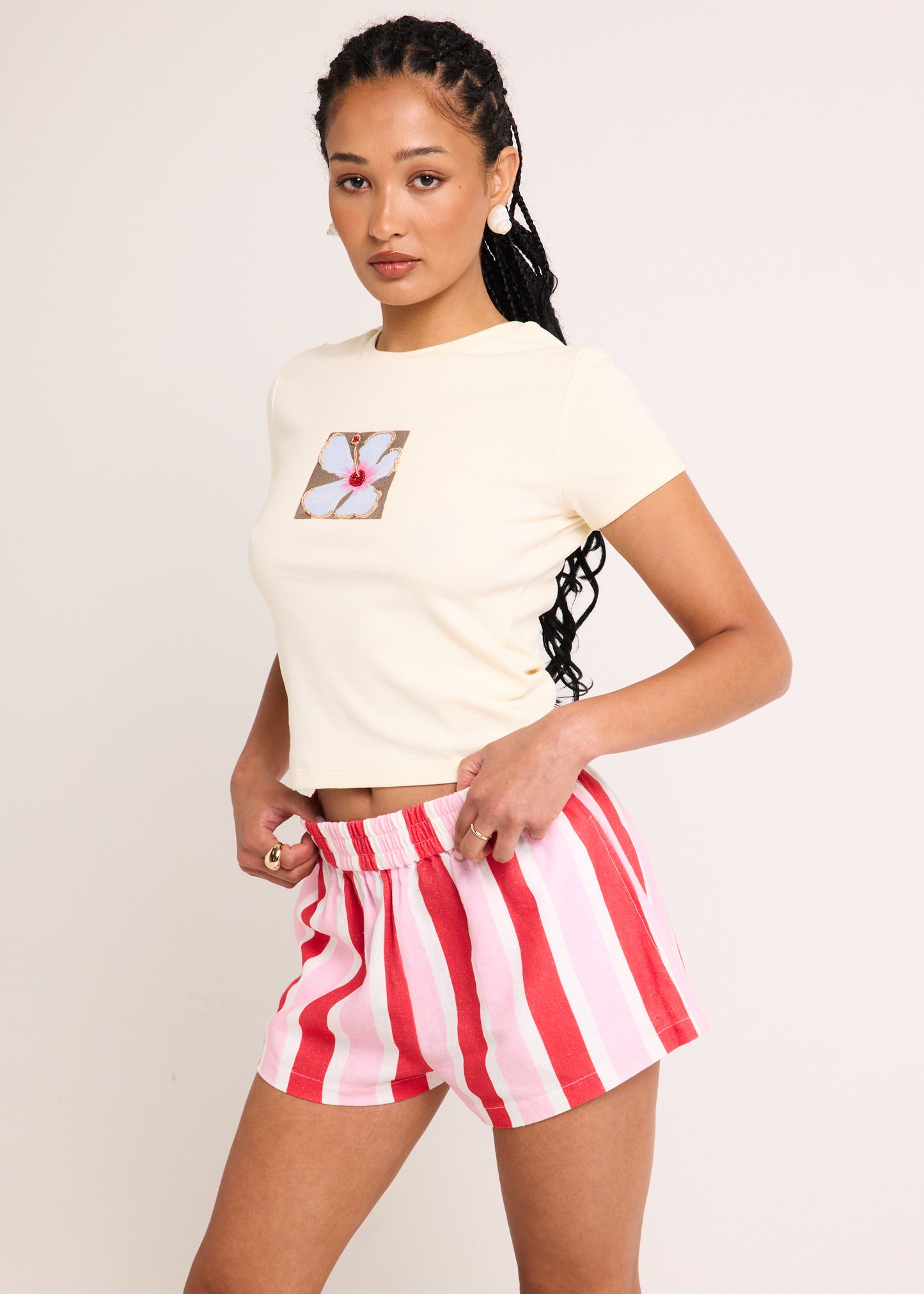 Hibiscus Hideaway Baby Tee