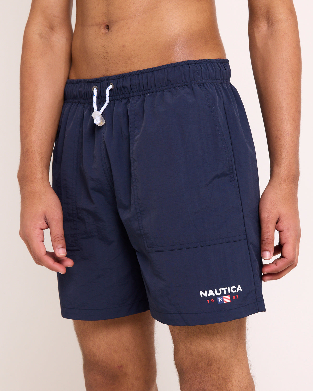 Relaxed Fit 6" Vintage 1983 Flag Swim Shorts
