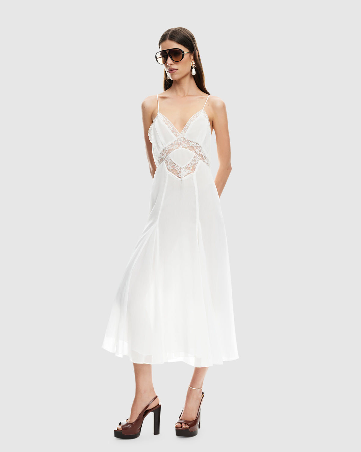 Harmony Midi Dress PEARL