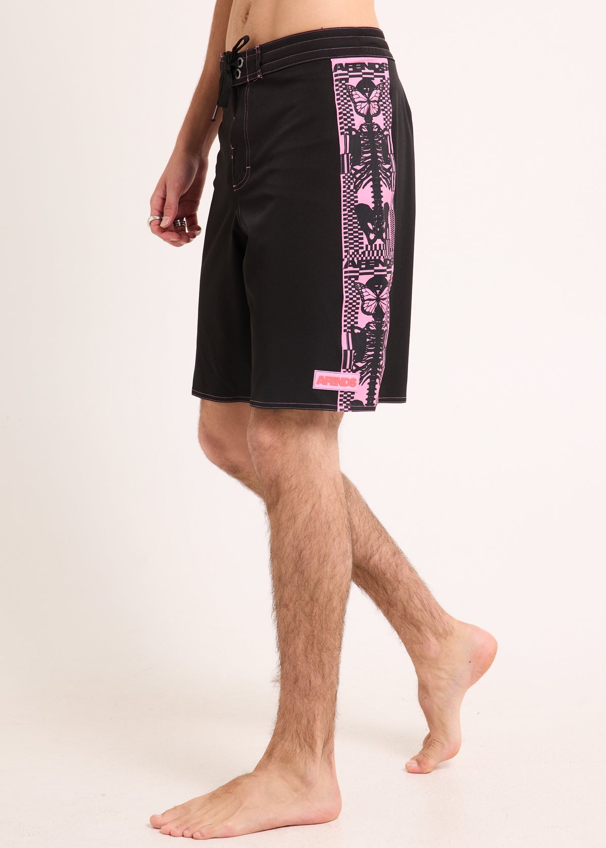 Boned Surf Related V2 Boardshorts 20 in BLACK