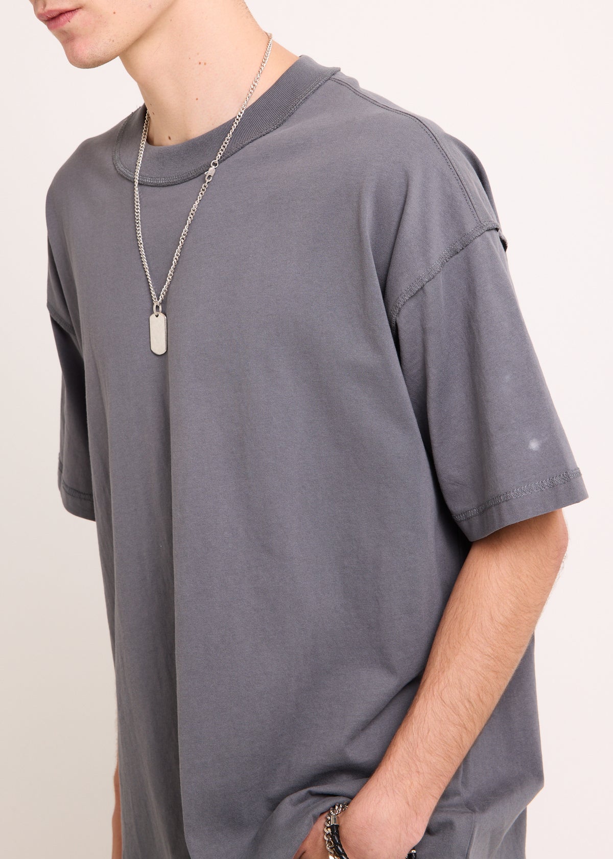 Inside Out OG Skate T-Shirt GREY MARL