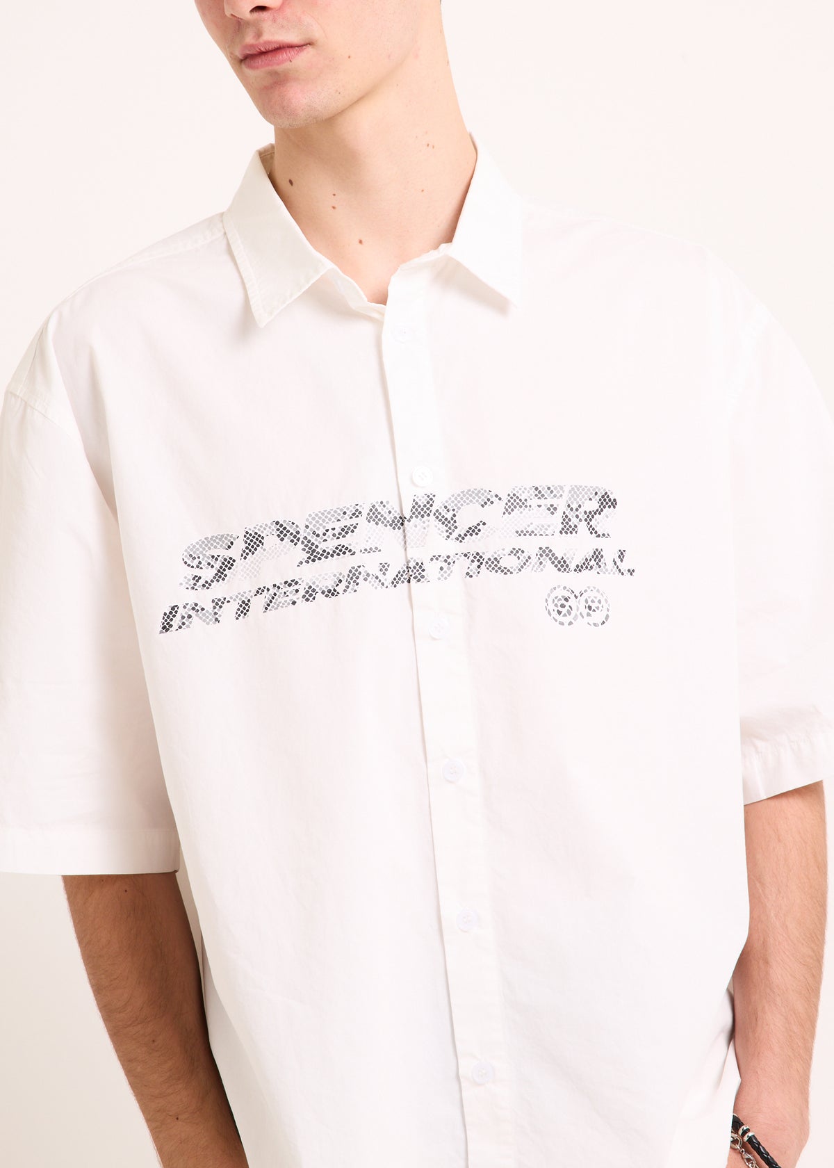 Animal Short Sleeve Shirt WHITE