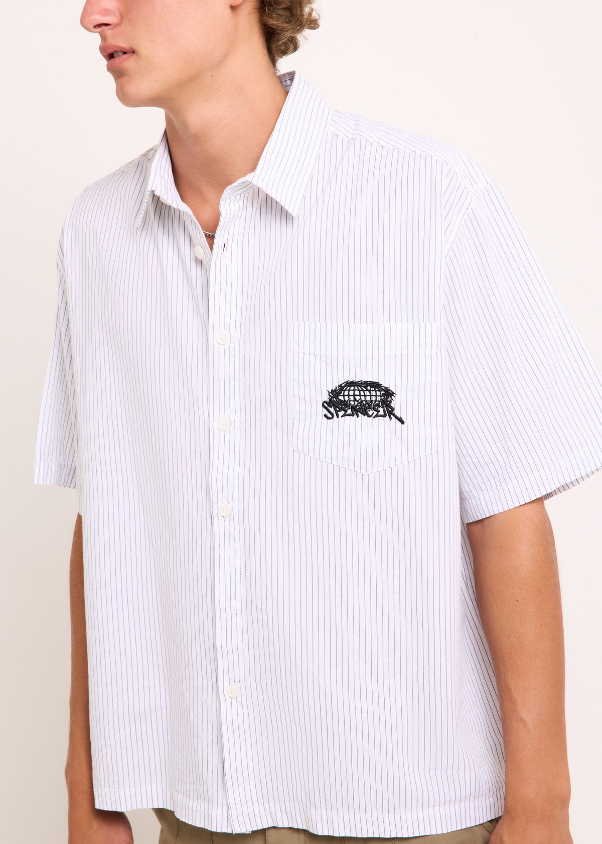Supply Global Short Sleeve Shirt WHITE/BLACK