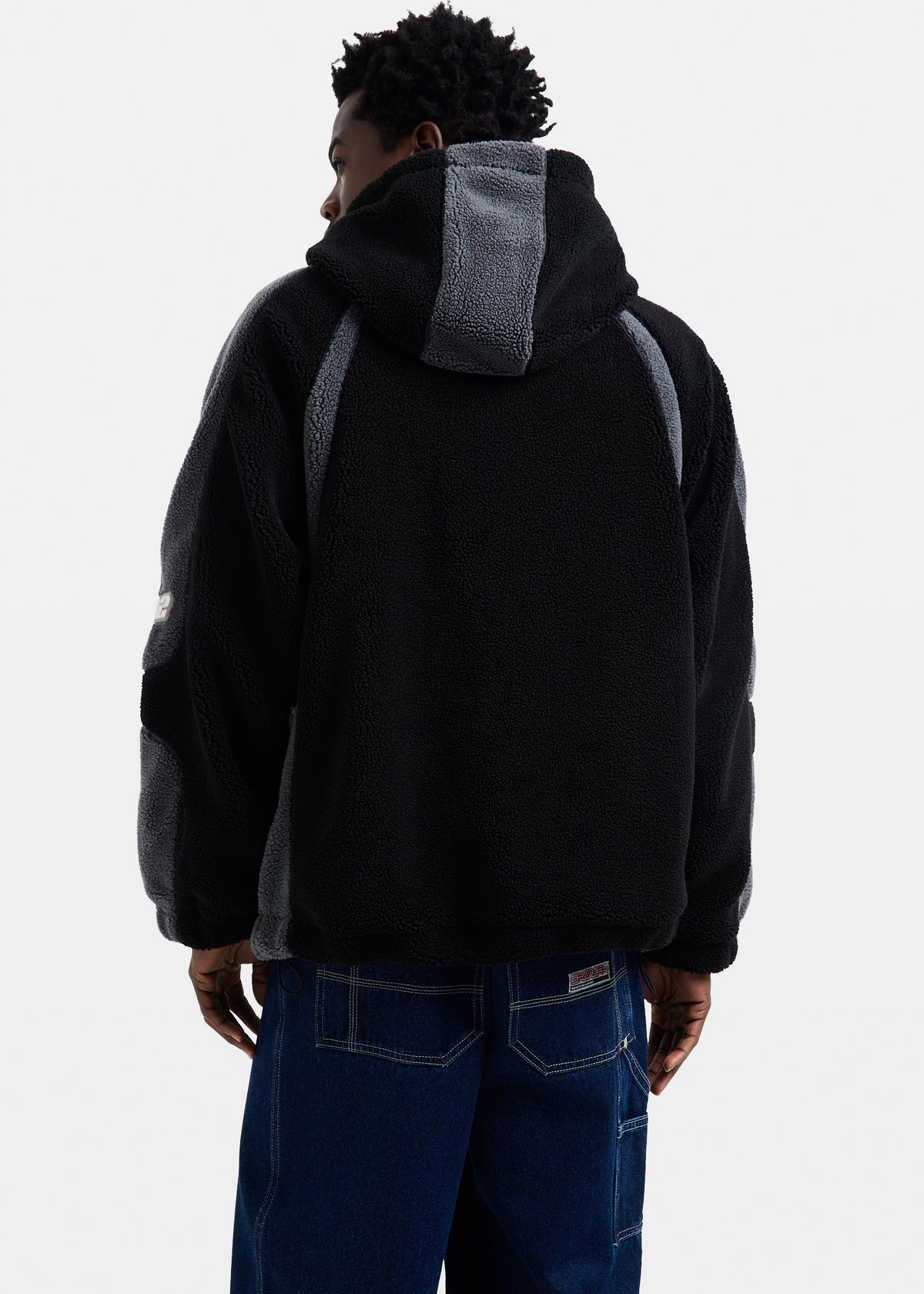 Akira Sherpa Zip Jacket GREY
