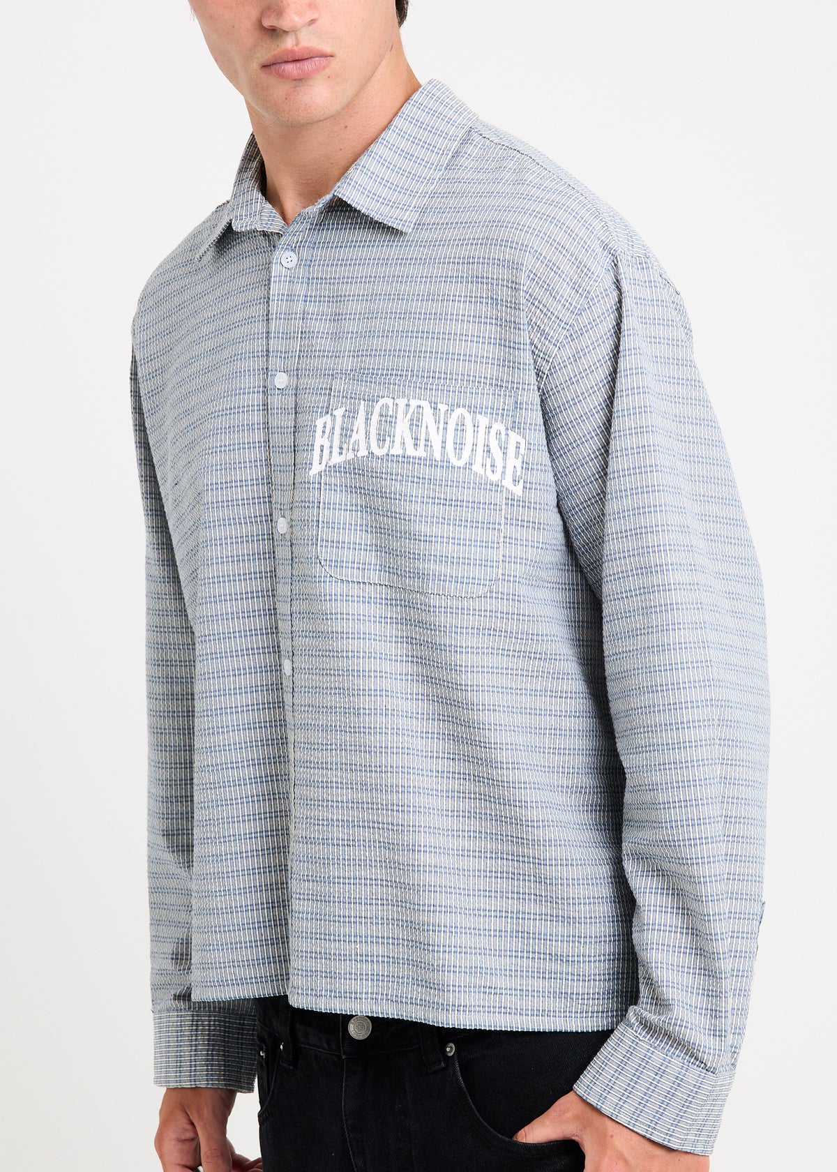 Heaton Long Sleeve Shirt BLUE