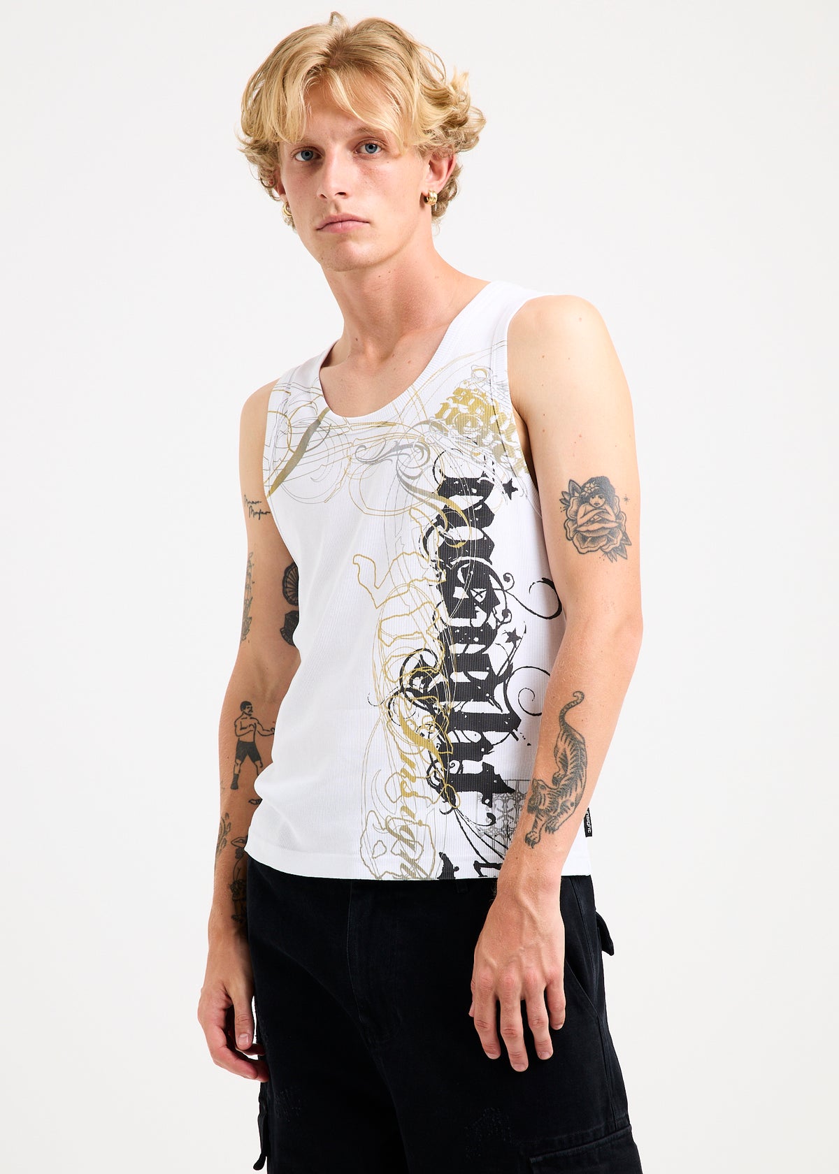 Junkie Singlet WHITE