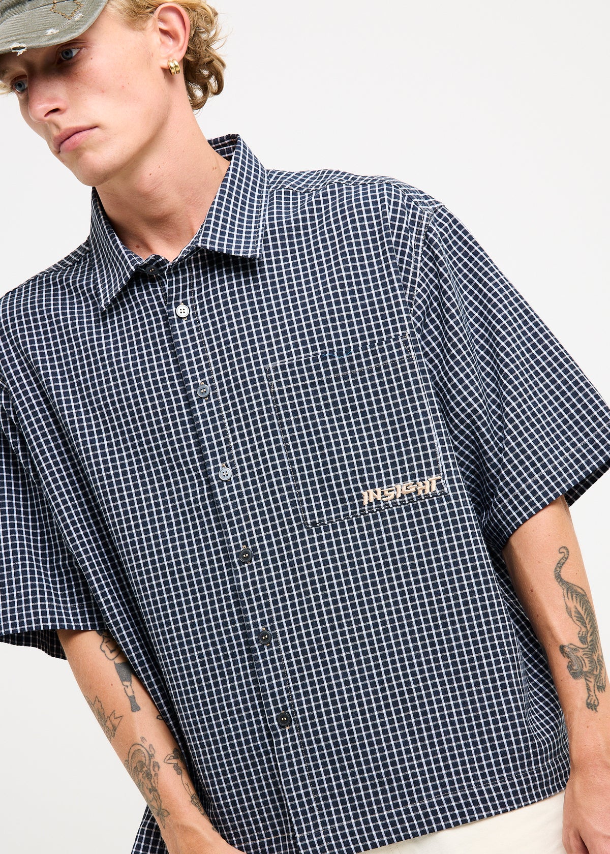 Litotes Short Sleeve Shirt NAVY