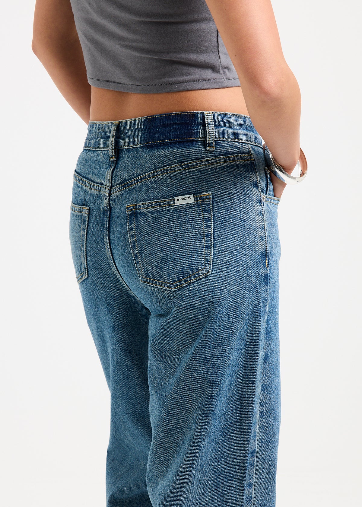 Priya Mid Straight Denim Jeans VENICE BLUE